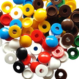 Karışık-renkler Beyaz Plastik Menteşeli Vida Gizleme Kapağı (1000 Adet)