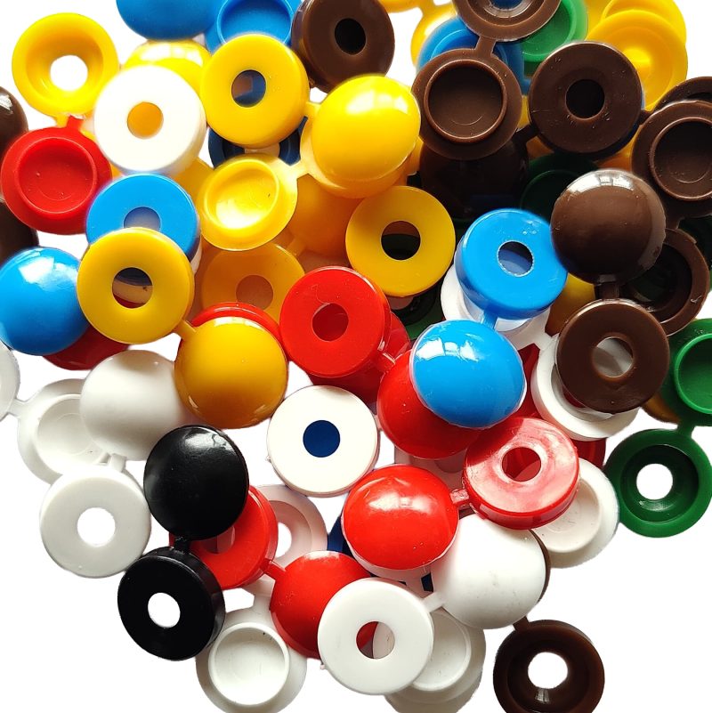 Karışık-renkler Beyaz Plastik Menteşeli Vida Gizleme Kapağı (1000 Adet)